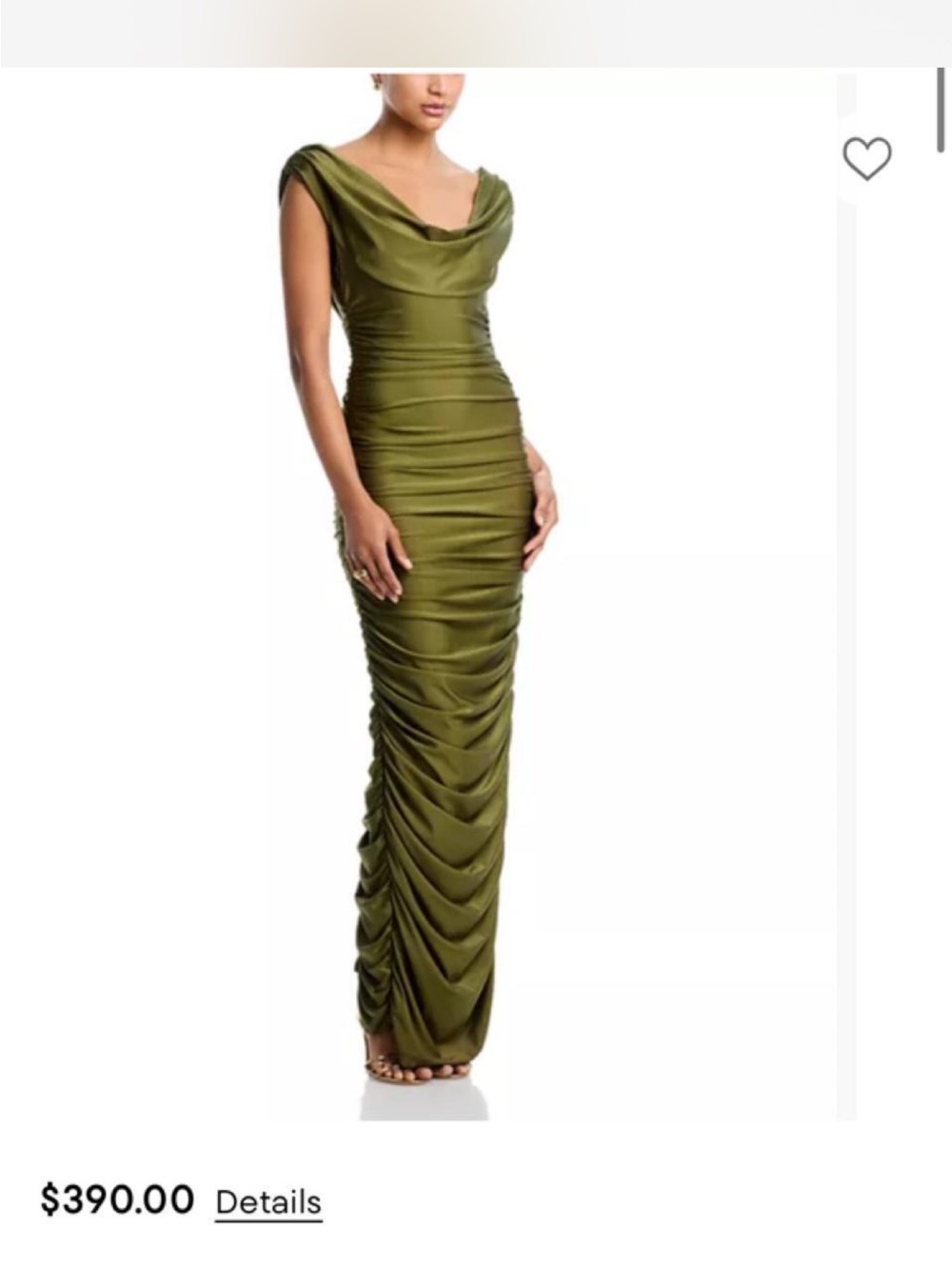 Nwt Black Halo Evangeline Cowl-Neck
Satin Maxi Dress L